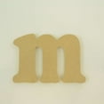 thumbnail image 2 of Package of 1, 10 Inch X 1/2" Thickness MDF Letter m in The Goudy Heavy Font, Thick, Lower Case for Art & Craft Project, Made in USA, 2 of 4