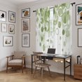 thumbnail image 5 of Sage Green Gradient Kitchen Curtain for Berdoom Living Room Cafe 72 Inch Length, Abstract Polka Dots Vintage Modern Tiers Curtains Light Filtering Drapes Window Treatment 2 Panels 52"Wx72"L, 5 of 8