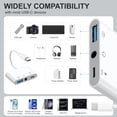 thumbnail image 3 of Adaptador MTIQHS USB OTG 3 en 1 con USB C a audio de 3,5 mm y PD de 60 W, 3 of 7