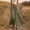 Green, variant on Womens Wide Leg Pants Plus Size Solid Color High Waist Elastic Waist Semi Fixed Waist Belt Fold Loose Trousers Pants Blue M