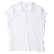 No Boundaries - Juniors' Plus Ribbed Snap Polo