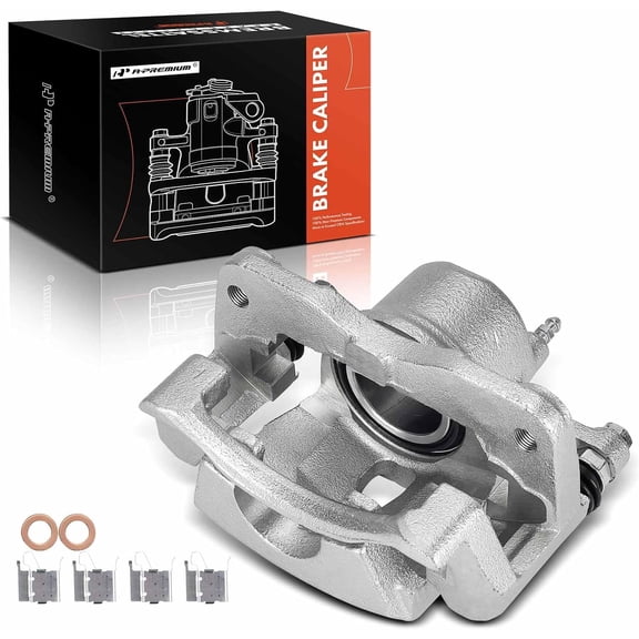 A-Premium Disc Brake Caliper Assembly with Bracket Compatible with Toyota Yaris 2006-2015 L4 1.5L Front Right