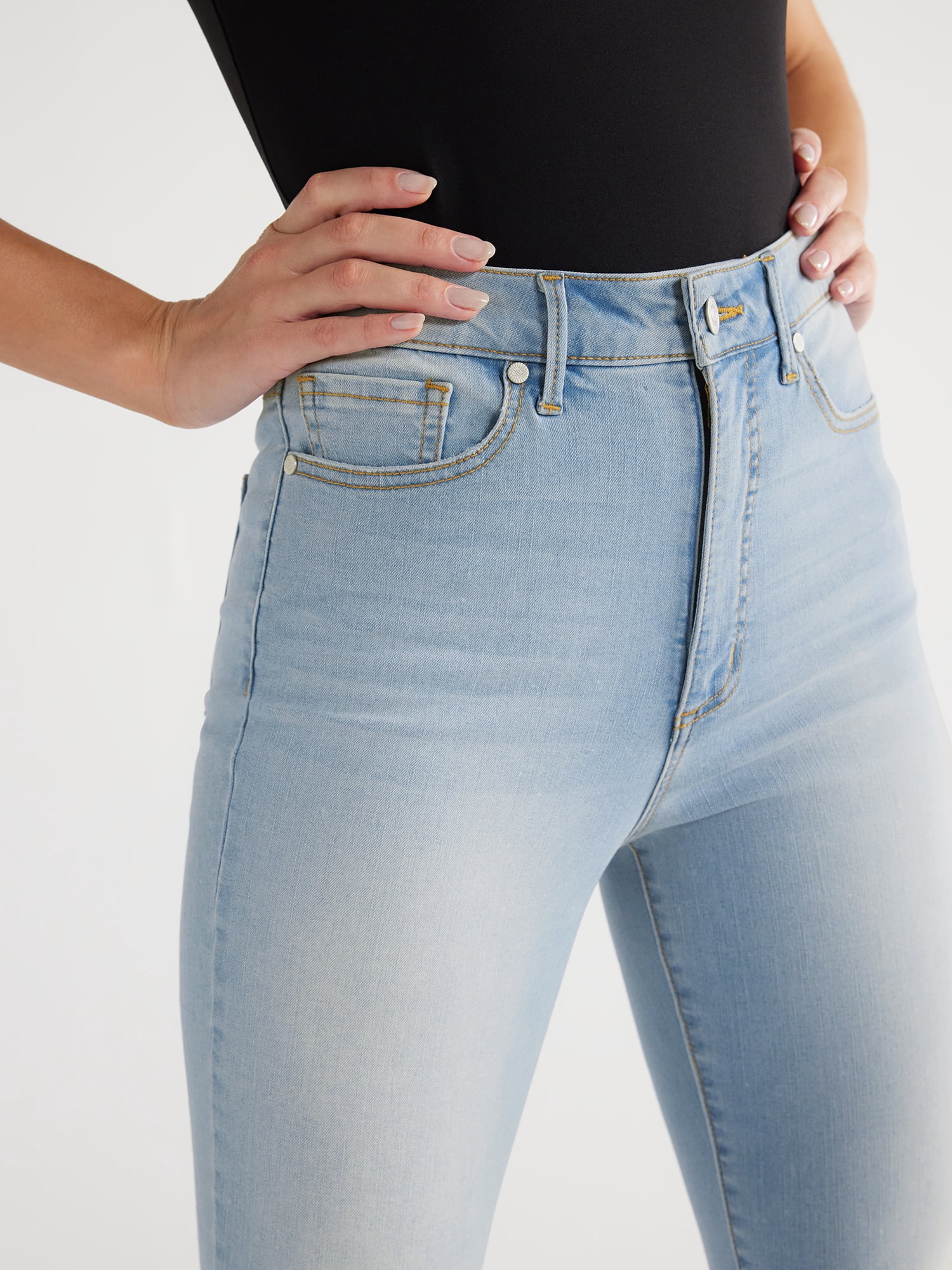 Sofia Jeans Women's Rosa Curvy Skinny High Rise Cha Cha Ankle Jeans, 27" Inseam, Sizes 0-20