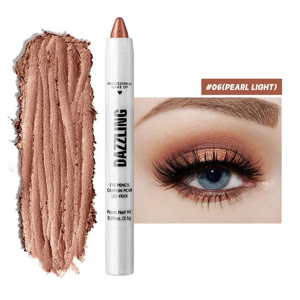 Fiudx Lápiz de Sombra de Ojos Perlado, Crayón Brillante En Barra de 12 Colores, Crema con Brillo de Alta Pigmentación, Aplicación Suave y Duradera, Maquillaje Informal para Fiestas y Bodas, Looks de