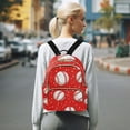 thumbnail image 7 of ALAZA Baseball on Red Womens Travel Laptop Backpack Large Daypack Ladies Shoulder Bags M, 7 of 7