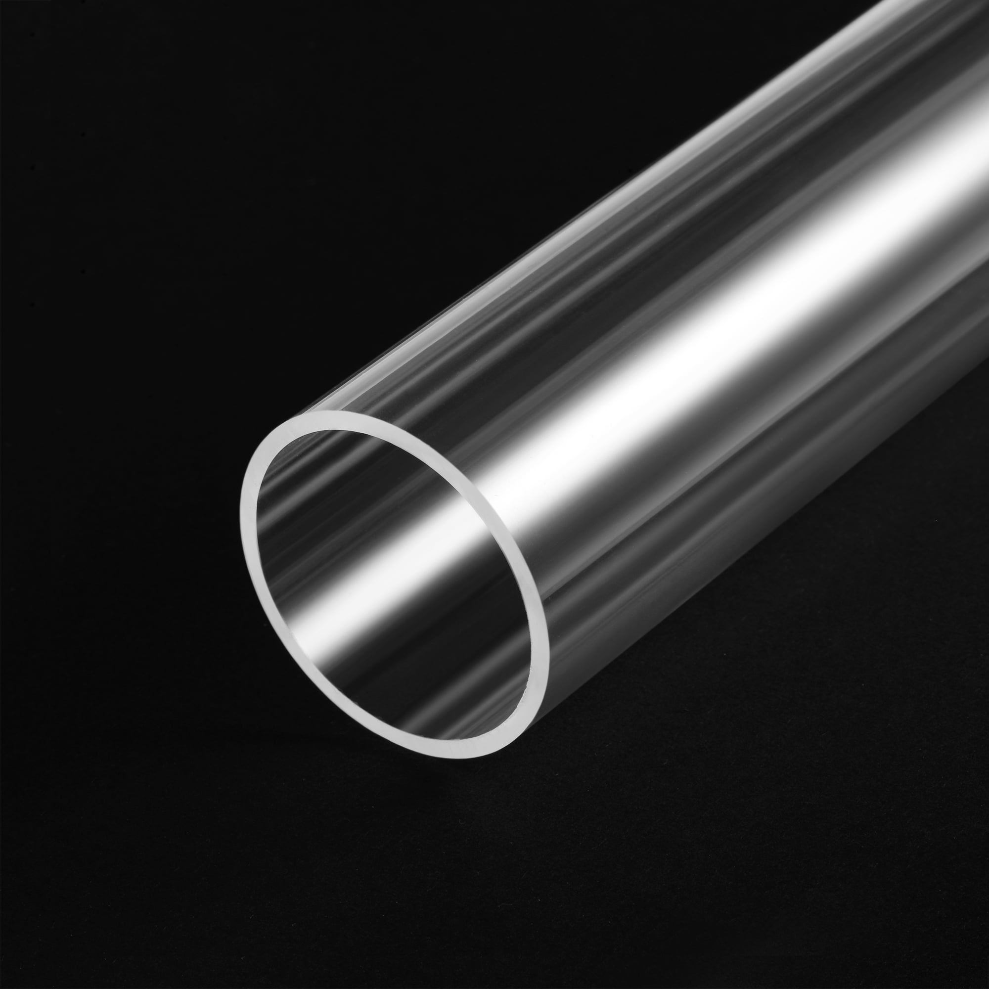 Tube acrylique, Incolore, Rond, Dia. 38mm x 32mm, 1m