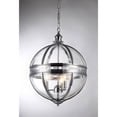 thumbnail image 4 of Olsen 3-light Clear Glass 16-inch Round Chrome-finish Chandelier, 4 of 5