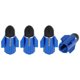 thumbnail image 1 of 4 Piezas Tapas de Válvula de Neumático Estilo Lanzador de Cohetes Cubiertas Decorativas de Polvo de Válvula de Neumático 7x28mm Aleación de Aluminio Azul, 1 of 1