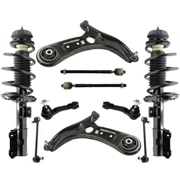 Front Struts Control Arms Tie Rods & Sway Bar Links For Hyundai Accent 2018-21