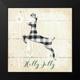 thumbnail image 2 of Robinson, Carol 12x12 Black Modern Framed Museum Art Print Titled - Buffalo Check Deer, 2 of 5