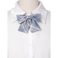 thumbnail image 4 of INSPIRE CHIC Women's Cute Plaid Elastic Strap Pre-tied Bow Ties, 4 of 6
