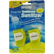Dr. Tungs Adult Snap on Toothbrush Sanitizer, 2 pack