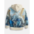 thumbnail image 2 of Superman Boys Sublimated Embroidered Logo Hoodie, Sizes XS 4/5-XL 14/16, 2 of 3