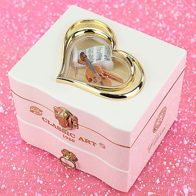 Caja de música para niñas, baile giratorio, Ballet, niñas, princesa, caja de almacenamiento de joyas, regalo de cumpleaños para niños Sincero Hogar