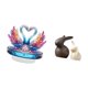 thumbnail image 5 of Escultura de cisne, estatua de cerámica acrílica, figura de ganso, adorno animal, coleccionable, ligero, pulido, decoración artística, adecuado para r, 5 of 8