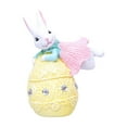 thumbnail image 3 of pitrice Easter Bunny Figurine Decorative Tabletop Ornament Desk Office Bookshelf Style D for Style D, 3 of 6