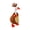 Brown, variant on Winter Mini Desk Goose Outfit, 7 Inch Magnetic Silly Goose Statue, Halloween Christmas Holiday Indoor Home Decor, Gifts, Tabletop Magnetic Duck Statue Key Holder Accessories - D