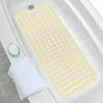 thumbnail image 4 of Bowayaoa Clearance Extra Long Non-Slip Bath Mat 39x16 Inch, 200 Suction Cup Shower Floor Mat - PVC Machine Washable Bathroom Mat for Elderly Safety, Anti-Mold Drainage Holes, 4 of 7