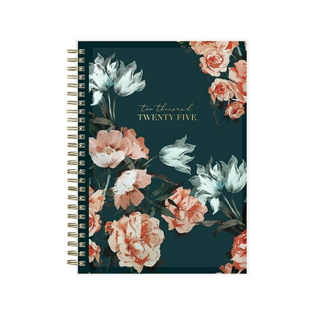 2025 Blue Sky Life-Note It Dania Dark 5.88  x 8.63  Weekly & Monthly Planner Plastic Cover