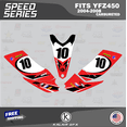 thumbnail image 4 of Kalair GFX Graphics Kit for Yamaha ATV YFZ 450 Carburator (2004-2008) Speed Series, 4 of 5
