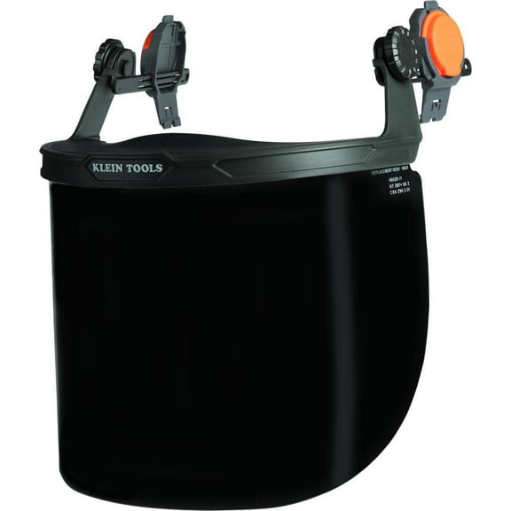 Klein Tools Face Shield, Full Brim Gray Tint