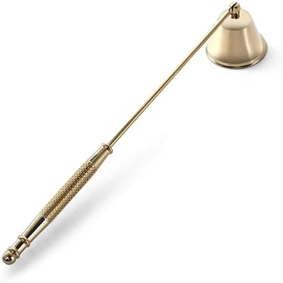 Gold Candle Snuffer 9.5'' Stainless Steel Accessory Extinguisher Put Out Candle