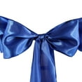 thumbnail image 3 of Efavormart 5pcs Royal Blue SATIN Chair Sashes Tie Bows for Wedding Events Decor Chair Bow Sash Party Decoration Supplies  6 x106", 3 of 10