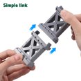thumbnail image 4 of 6 Pcs Train Track Bridge Supports Train Track Pieces Train Bridge Riser For Wood Track Railway Accessories, 4 of 8