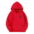 thumbnail image 5 of Tween Girls Hoodies Sweatshirts Soft Pullover With Hood Casual School Outdoor Clothing Red Size 11-12T, 5 of 7