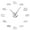 Silver, variant on Camper Bus Silouette Frameless Wall Clock Stickers, DIY Modern Decorative Clocks for Living Room, Bedroom, Office - Easy to Install, Large 3D Clock Design (Gold,27in)