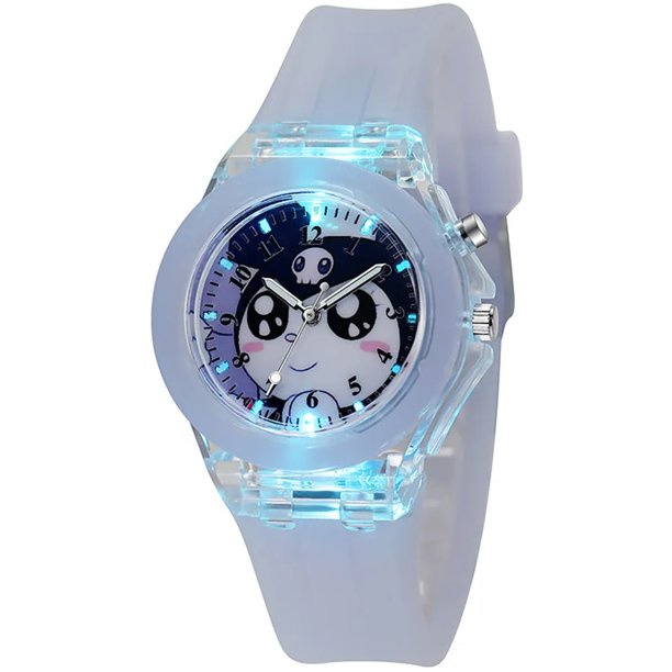 Relojes Sanrio Hello Kitty Kawaii Kuromi My Melody Cinnamoroll estudiantes niños LED pulsera luminosa reloj niños regalos de cumpleaños