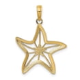 thumbnail image 4 of Diamond2Deal 14K Yellow Gold Small Starfish Pendant for Women (L- 1.03 in, W- 0.84 in), 4 of 4