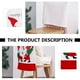 thumbnail image 3 of 1 UNID CUBIERTA DE SILLA DE NAVIDAD CUBIERTA BORDADA CUBIERTA DE ASIENTO DE FIESTA DE NAVIDAD, 3 of 6
