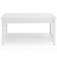 thumbnail image 6 of Alaterre Furniture Coventry 36 in. Coffee Table and 2 End Tables with Drawers - Cottage-Style Living Room Furniture Set of 3, White, 6 of 11