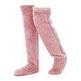 thumbnail image 2 of Chaussettes de Sol Ourson pour Femmes Bas Genouillères Chaudes Chaussettes Hautes Bas Bas de compression Rouge, 2 of 6