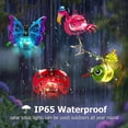 thumbnail image 5 of Lemohome Butterfly Flamingo Beetle Hummingbird Solar Outdoor Hanging Lantern Creative, 5 of 7