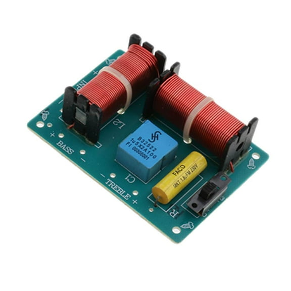 WEAH-227 Bass Divider Speaker Audio Crossover Filters Board DIY Double Inductors Durable 86 X 63mm Filter Module