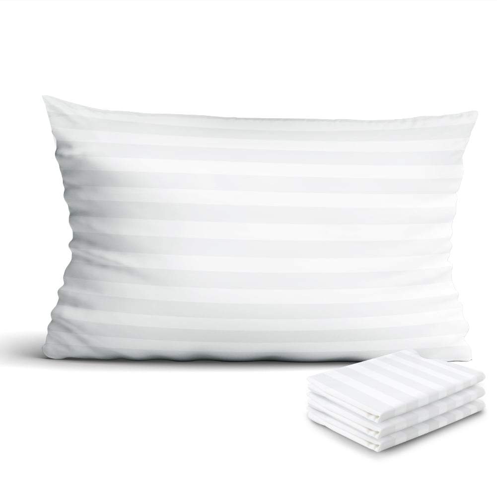 4 new standard zippered pillow cases pillow cover 20'' x 30'' cotton t-180 