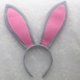 thumbnail image 1 of Diadema con orejas de conejo de Pascua, diadema de conejito de Halloween, horquilla para el pelo con forma de conejo blanco para niños y adultos, 1 of 6