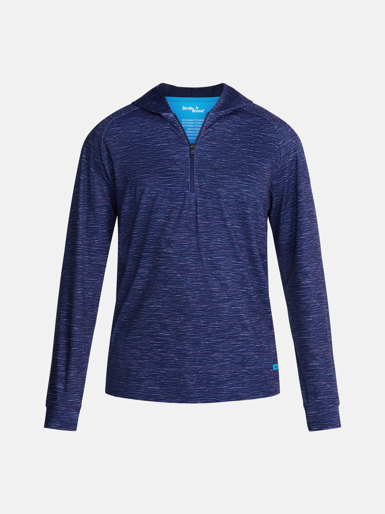 Birdie Bound Printed Golf Quarter Zip Hooded Layering Piece, Men's XS-5XL
