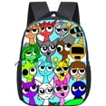 thumbnail image 2 of Sprunki Backpack Big Capacity Cartoon Bags Casual Lightweight School Bag Bookbag Gift, 2 of 23