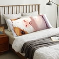 thumbnail image 6 of KLL Cartoon Guinea Pig Pattern Long Body Pillow Cover,20x60 Body Pillow Cases,Soft Brushed Microfiber Invisible Zipper Design-Pillow core not included, 6 of 7
