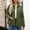 Green, variant on Women's Chic Color Block Jacket - Loose Round Neck Long Sleeve, Warm Cotton Blend Casual Jacket for Daily & Weekend Outings Gray M