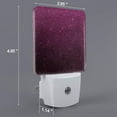 thumbnail image 2 of Honeii Dark Purple Glitter Print LED Night Light with Light Sensor, Night Lights Plug Into Wall,Ideal for Bedrooms and Hallways-UK, 2 of 7