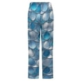 thumbnail image 6 of Blue Mermaid Scale Glitter Print Winter Female Pants Flannel High Waist Women Pants Lady Warm Straight Leg Plush Trousers, 6 of 7