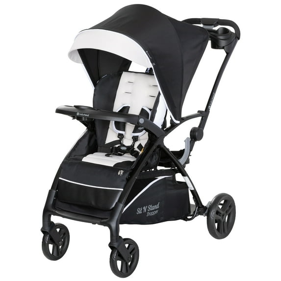 Open Box Sit N' Stand 5 in 1 Shopper Stroller w/Canopy & Basket, Modern Khaki