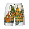 thumbnail image 4 of Lsque Mens Swim Trunks Thanksgiving Truck Pattern - Bathing Suit Compression Liner - Beach Swim Shorts Swimwear - (S-3XL) - Stretch Quick Dry -XX-Large, 4 of 9