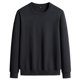 thumbnail image 1 of Blusas y camisas de manga larga y cuello redondo para hombre, moda informal, cómodas, lisas, holgadas, de manga larga y cuello redondo, sudaderas, blusa tipo pulóver para hombre, blusa de poliéster., 1 of 2