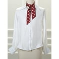 thumbnail image 2 of INSPIRE CHIC 2Pcs 50s Skinny Silky Polka Dots Waistband Narrow Neck Scarf Red&Red, 2 of 6