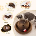 thumbnail image 3 of Rascador para gatos Magic Organ con pelota, juguete interactivo para gatos y gatitos, ejercicio en interiores, 3 of 8